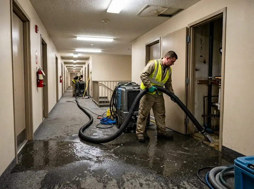 multi-unit-apartment-hallway-f-005 — frequently asked questions, Emergency Burst Pipe Water Extraction & Removal in Holly Sp…